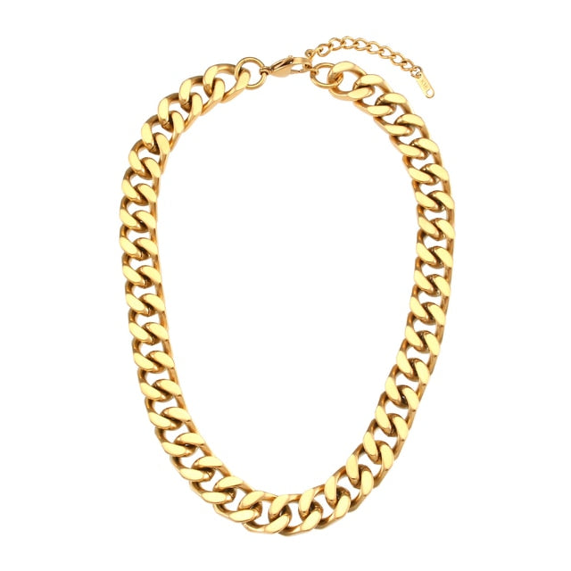 Zoe Chunky Cuban Chain Necklaces - Elegance Jewelry Boutique