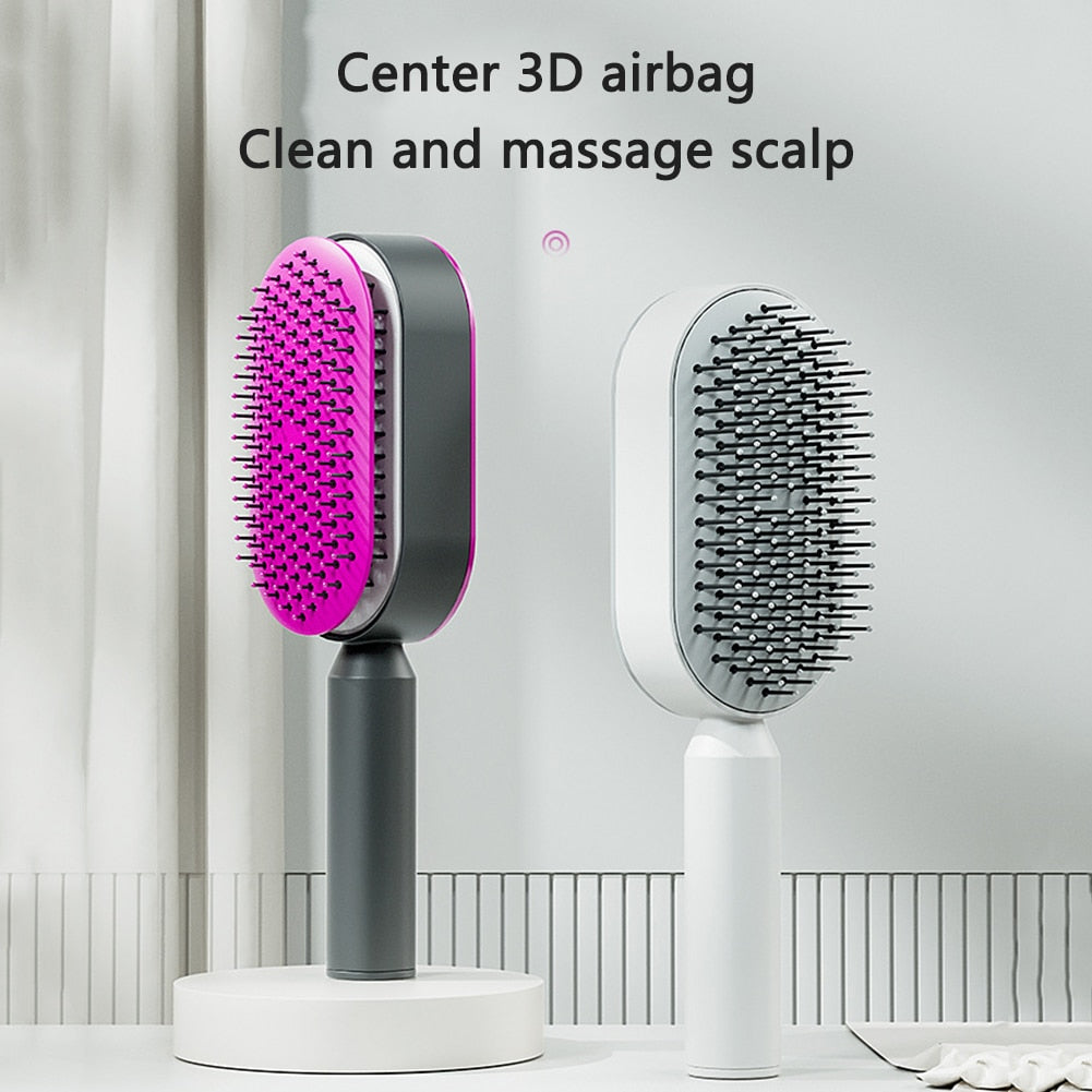 Self Cleaning Hair Brush - Elegance Jewelry Boutique