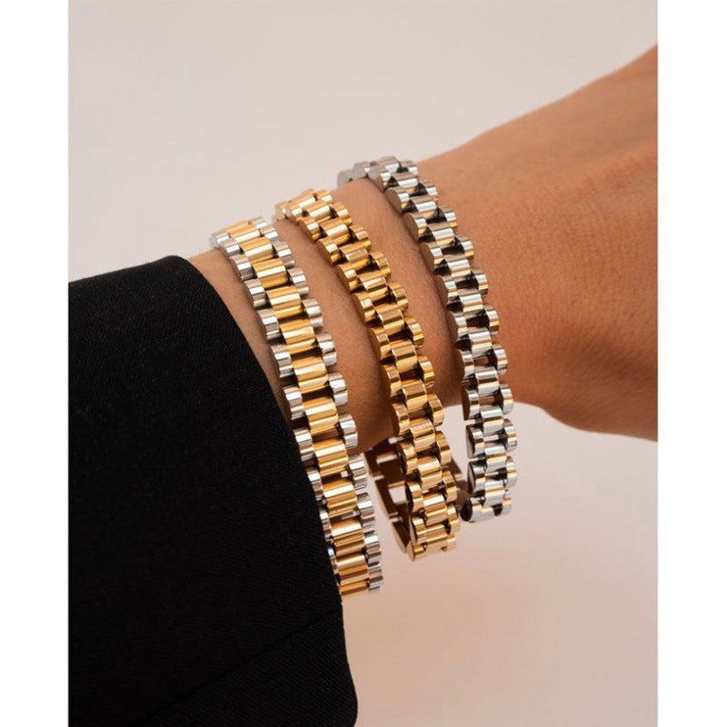 Gold Plated Link Bracelet - Elegance Jewelry Boutique