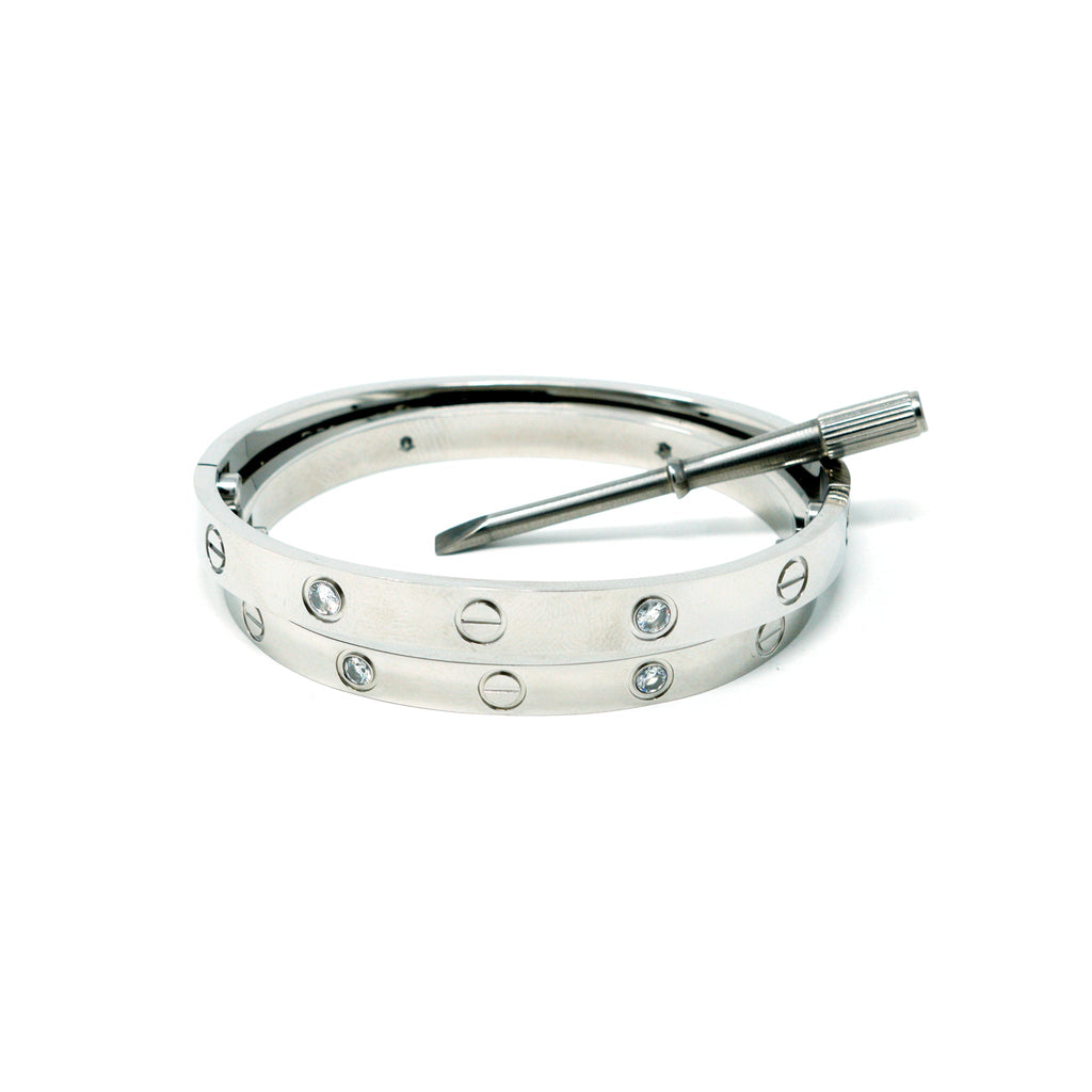 Silver Love Bracelet - Elegance Jewelry Boutique