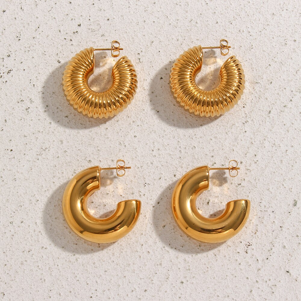 Bold Hoop Earrings - Elegance Jewelry Boutique