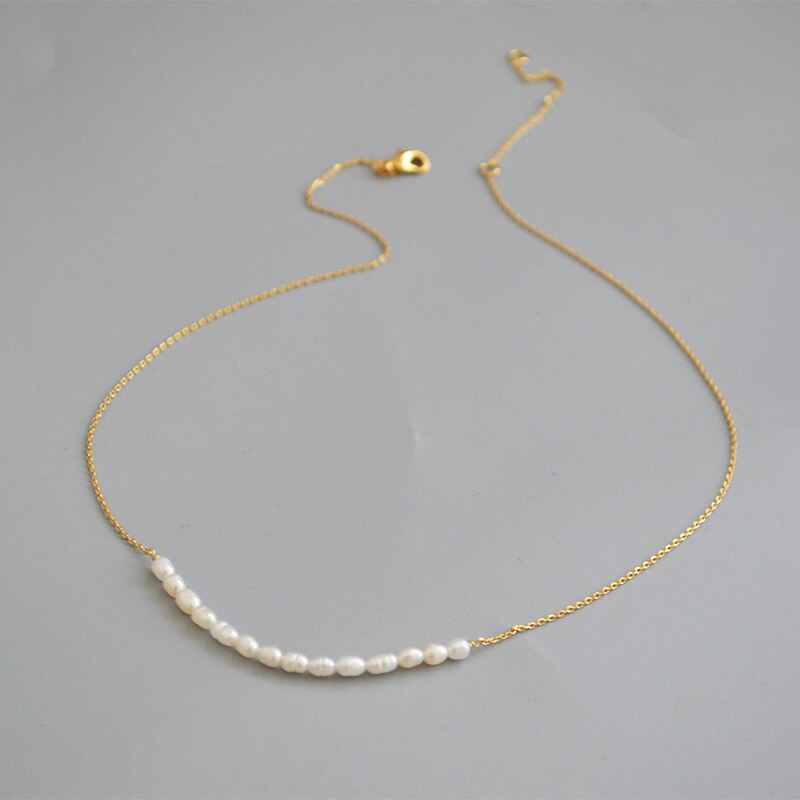 Natural Real Pearl Gold Necklace - Elegance Jewelry Boutique