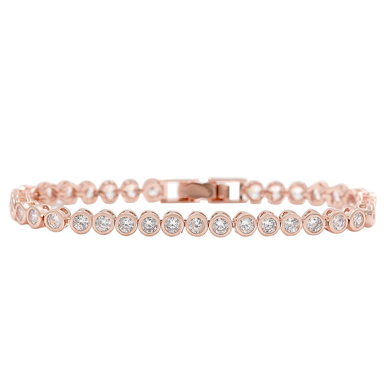 Sparkling Crystal Tennis CZ Bracelets - Elegance Jewelry Boutique