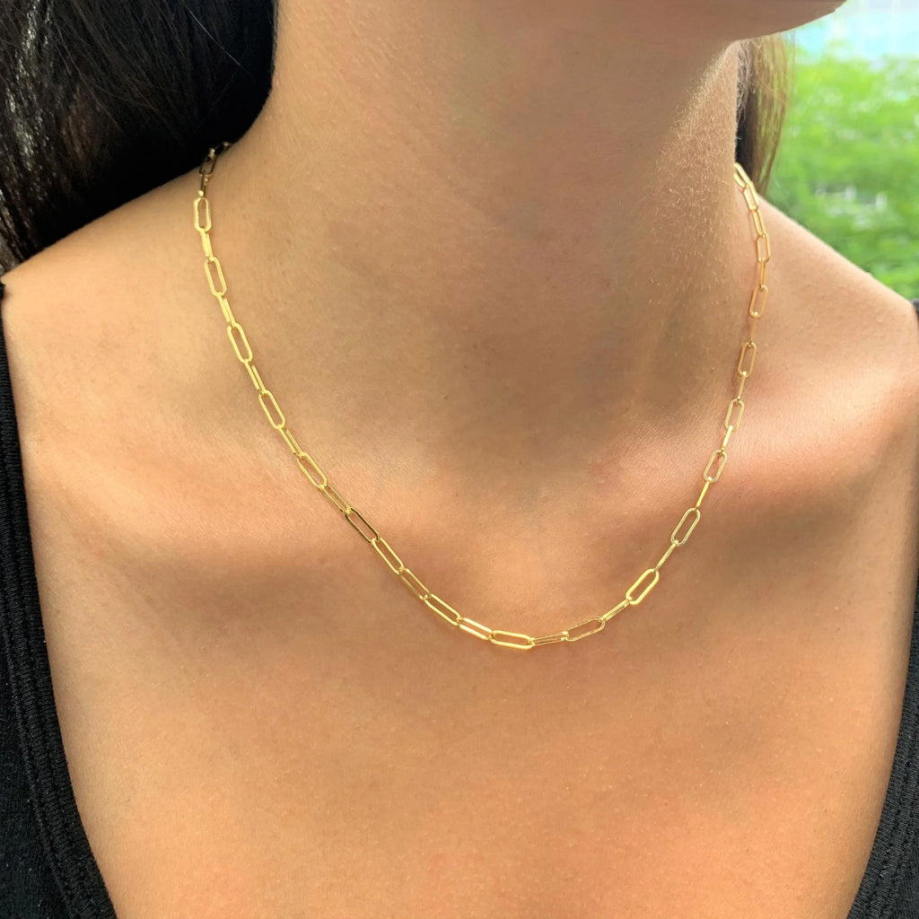 Paper Clip Necklace - Elegance Jewelry Boutique